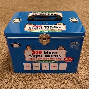 Blue Sight Words Super Fun Deck + Tin